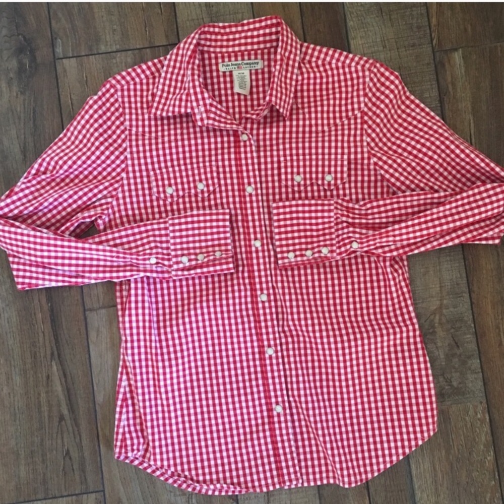 Polo Jeans Company Western Button Up Shirt Size M
